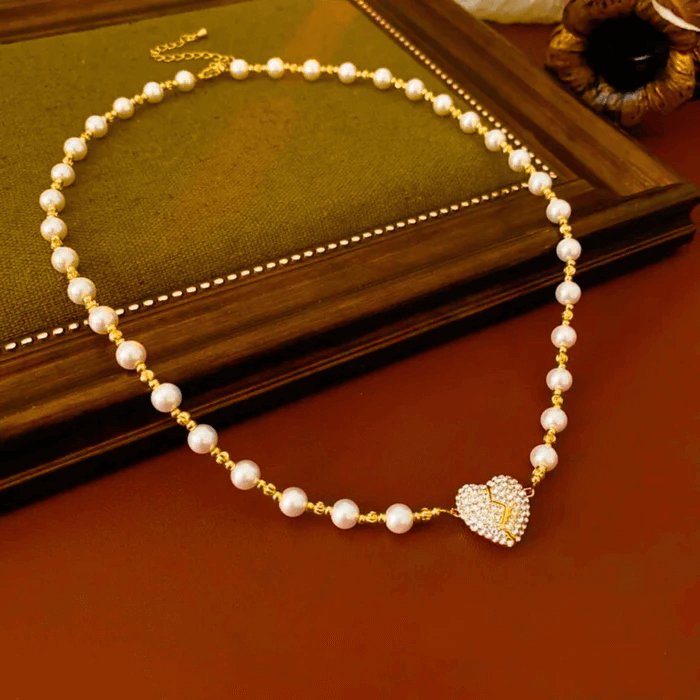 💘2025 قلادة قلب اللؤلؤ المغناطيسية الجديدة💖