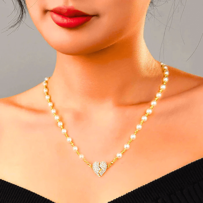 💘2025 قلادة قلب اللؤلؤ المغناطيسية الجديدة💖