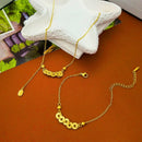 💖2025 عقد اللمسة الفاخرة بالزركون✨