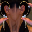 أقراط كريستالية بتصميم أنثوي ساحر 💎2025💥