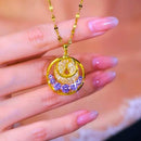 🎀قلادة سحر القمر البنفسجي💜