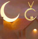 💕 2025 خصم 49% 💕 عقد القمر والنجمة المتلألئة 🌙