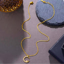 2025 ✨ قلادة نجمة القمر الذهبية🌙