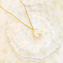 2025 ✨ قلادة نجمة القمر الذهبية🌙