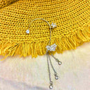 أقراط كريستالية بتصميم أنثوي ساحر 💎2025💥