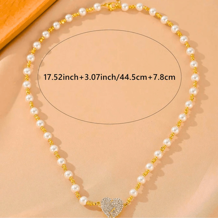 💘2025 قلادة قلب اللؤلؤ المغناطيسية الجديدة💖