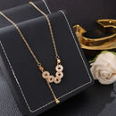 💖2025 عقد اللمسة الفاخرة بالزركون✨