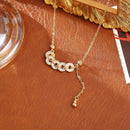 💖2025 عقد اللمسة الفاخرة بالزركون✨