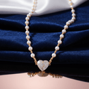 💘2025 قلادة قلب اللؤلؤ المغناطيسية الجديدة💖