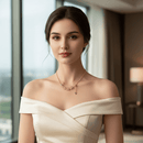 🌿عقد اللمسة الوردية الفاخرة 💗