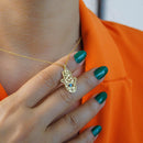 عقد خميسة إكسلانس من الفضة .