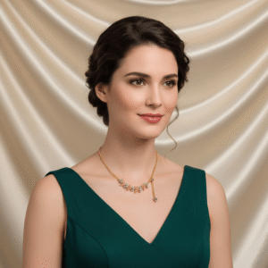 Collier rose luxueux